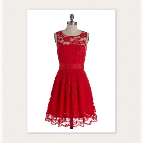 Modcloth Dresses & Skirts - Modcloth - "When The Night Comes" dress in red